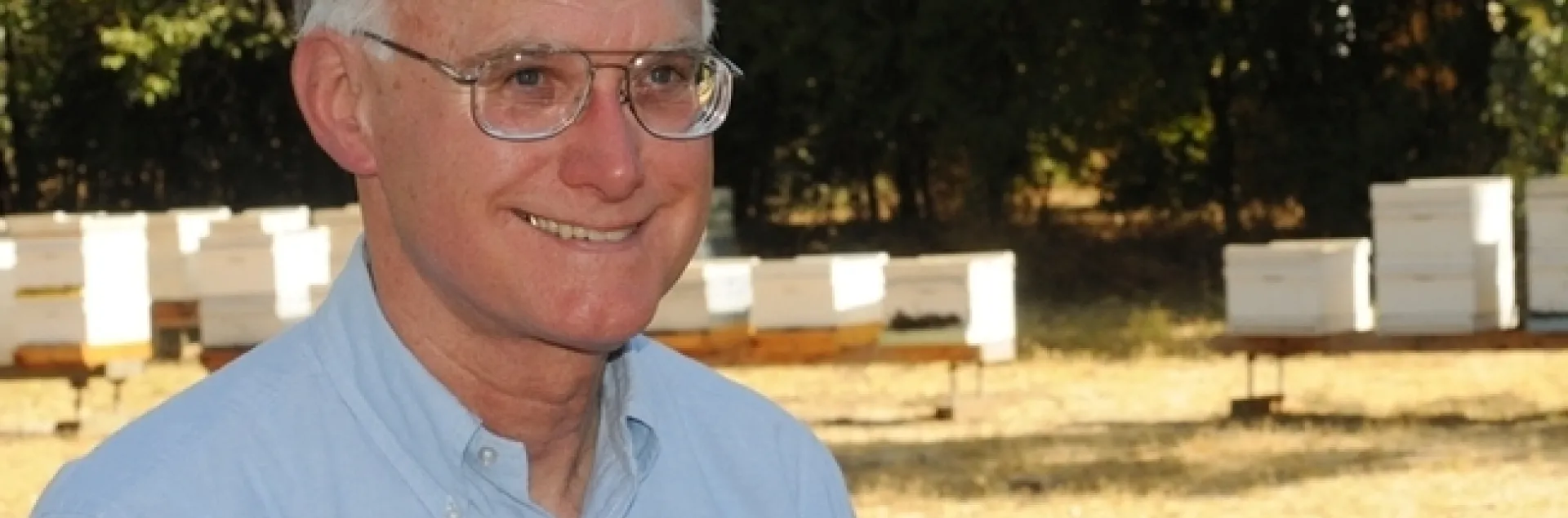 Eric Mussen, who retired this summer as Extension apiculturist, will be the keynote speaker on Thursday, Sept. 18 at the Western Apicultural Society conference at the University of Montana. (Photo by Kathy Keatley Garvey)