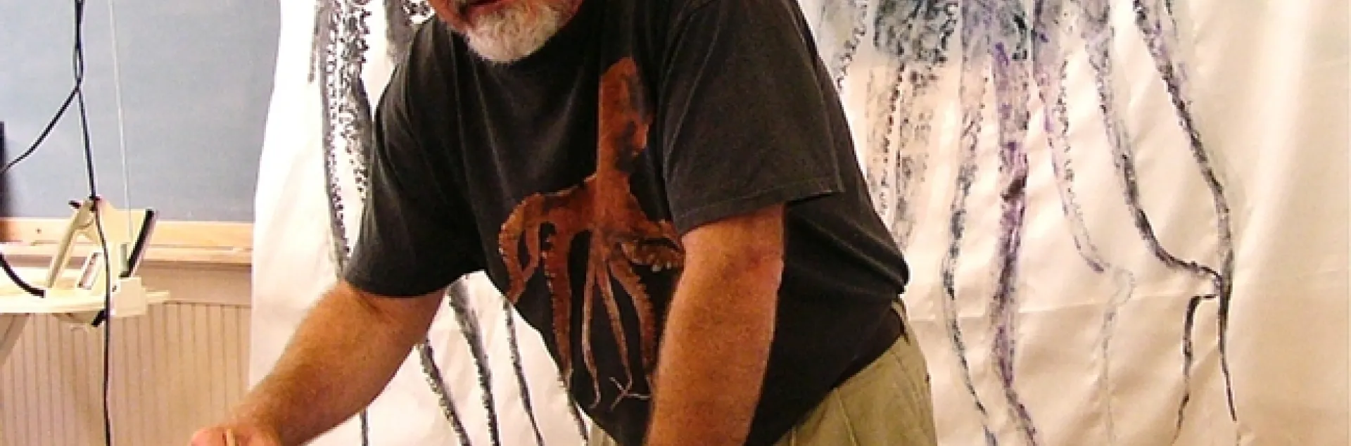 Retired marine fisheries specialist Chris DeWees fuses art with science.