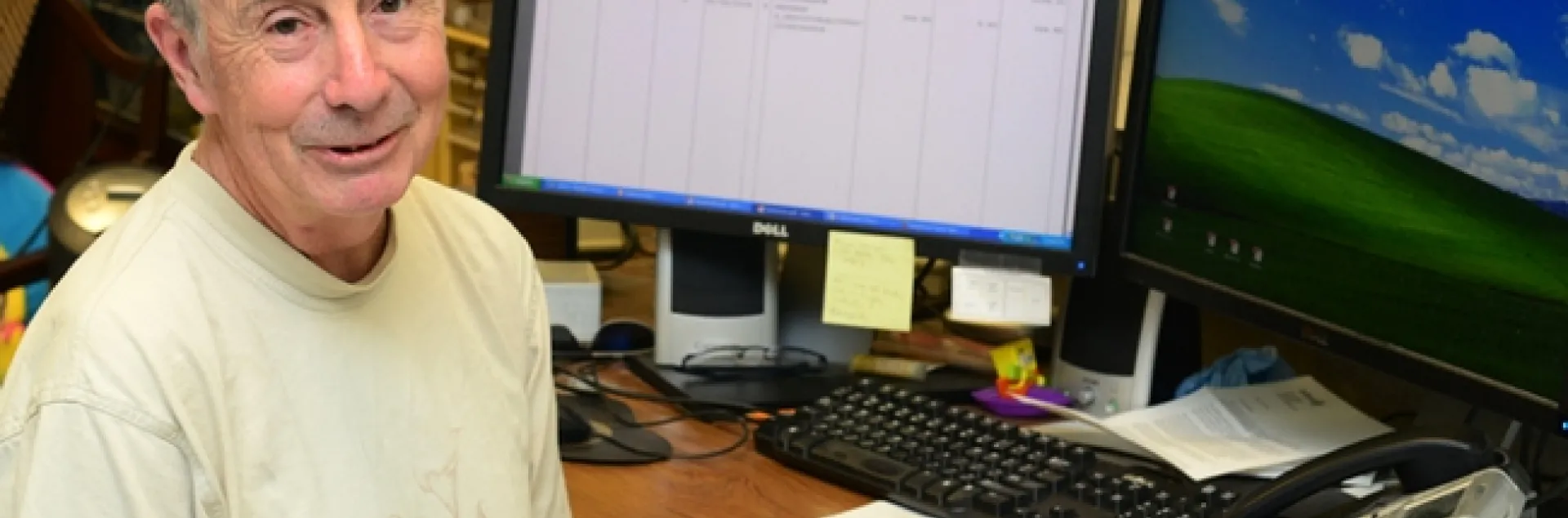 Entomologist Bruce Hammock in his office in Briggs Hall. (Photo by Kathy Keatley Garvey)