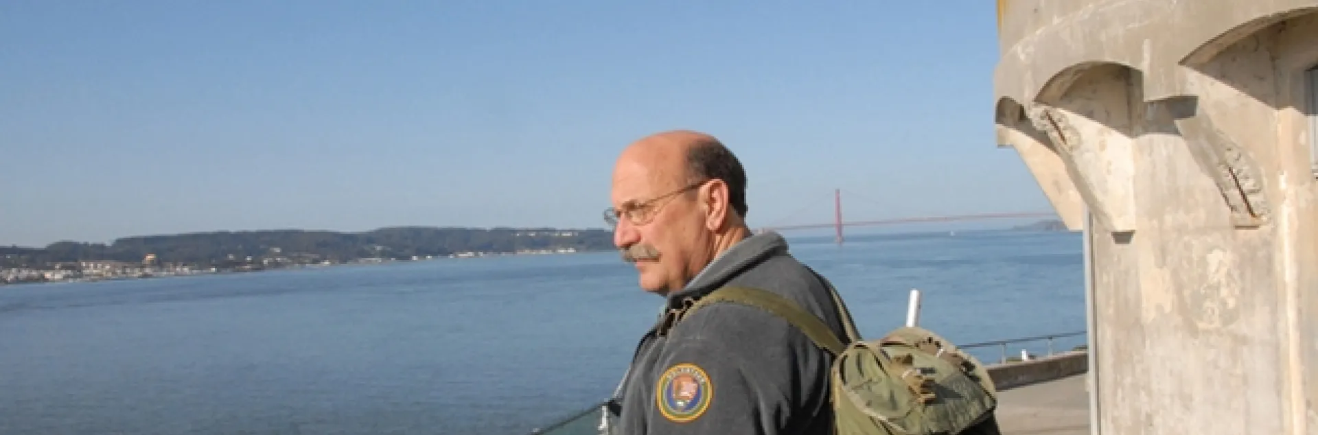 Theme of the Bohart Museum open house on May 17 is "Name that Bug! How about Bob?" This is UC Davis forensic entomologist Robert "Bob" Kimsey doing research on Alcatraz. (Photo by Kathy Keatley Garvey)