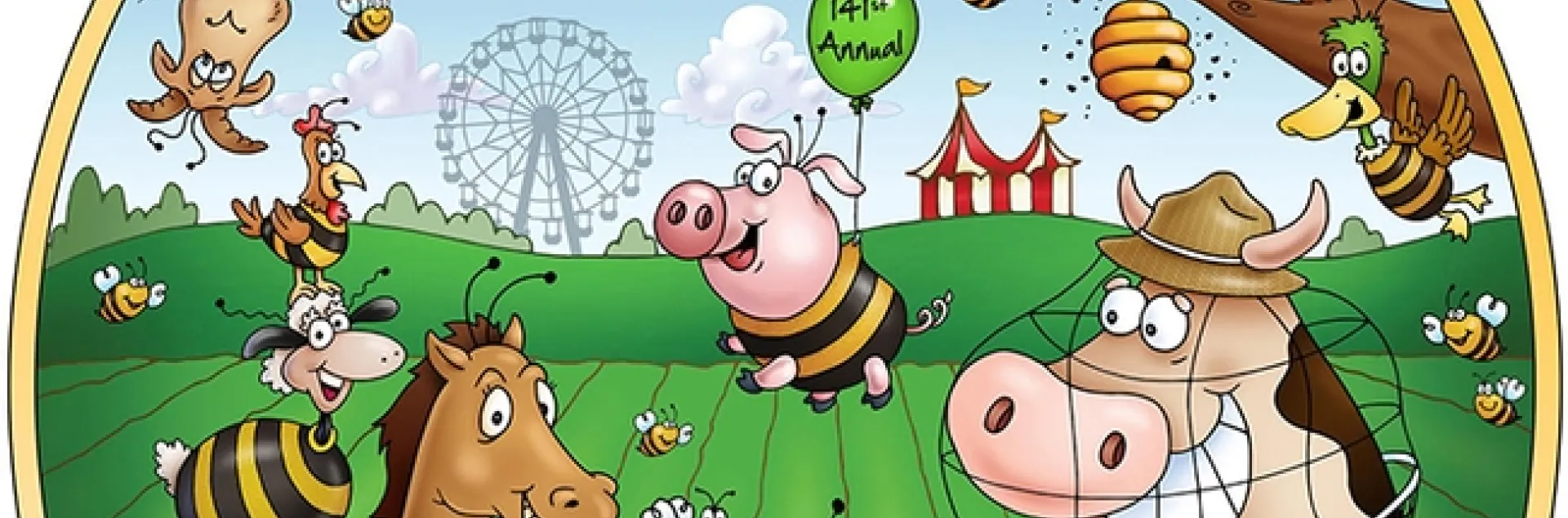 Buzzing with Excitement: This is the logo that graphic artist Steve Dana of Dixon created for the 141st annual Dixon May Fair.