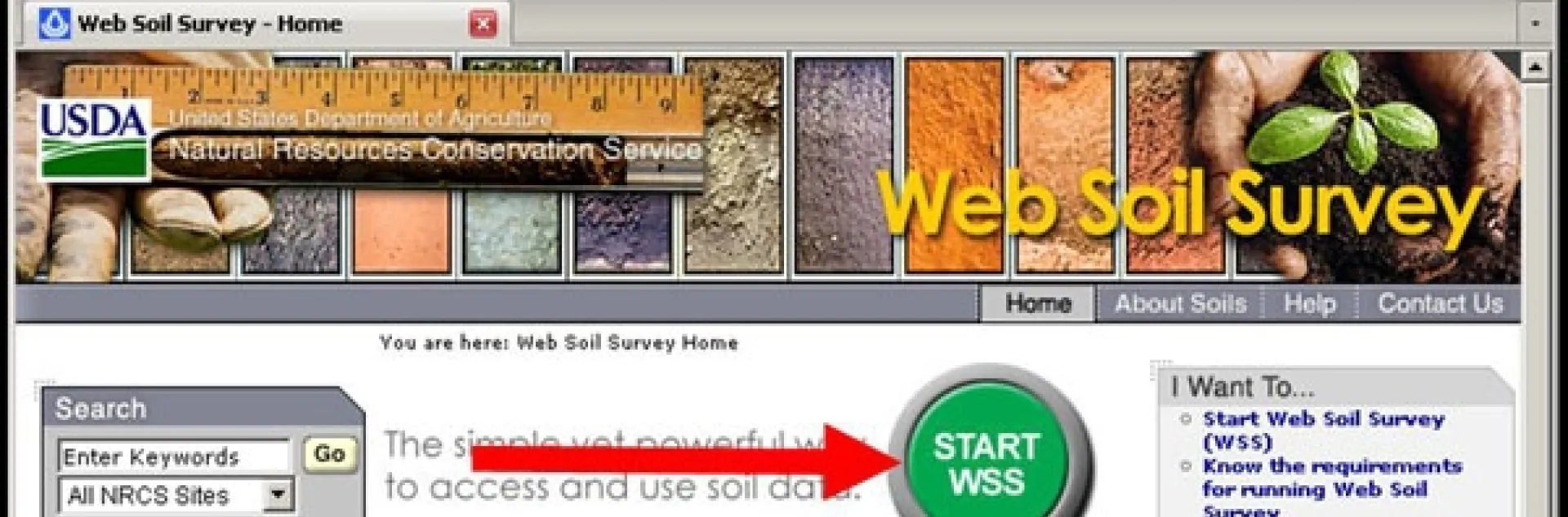 web soil start
