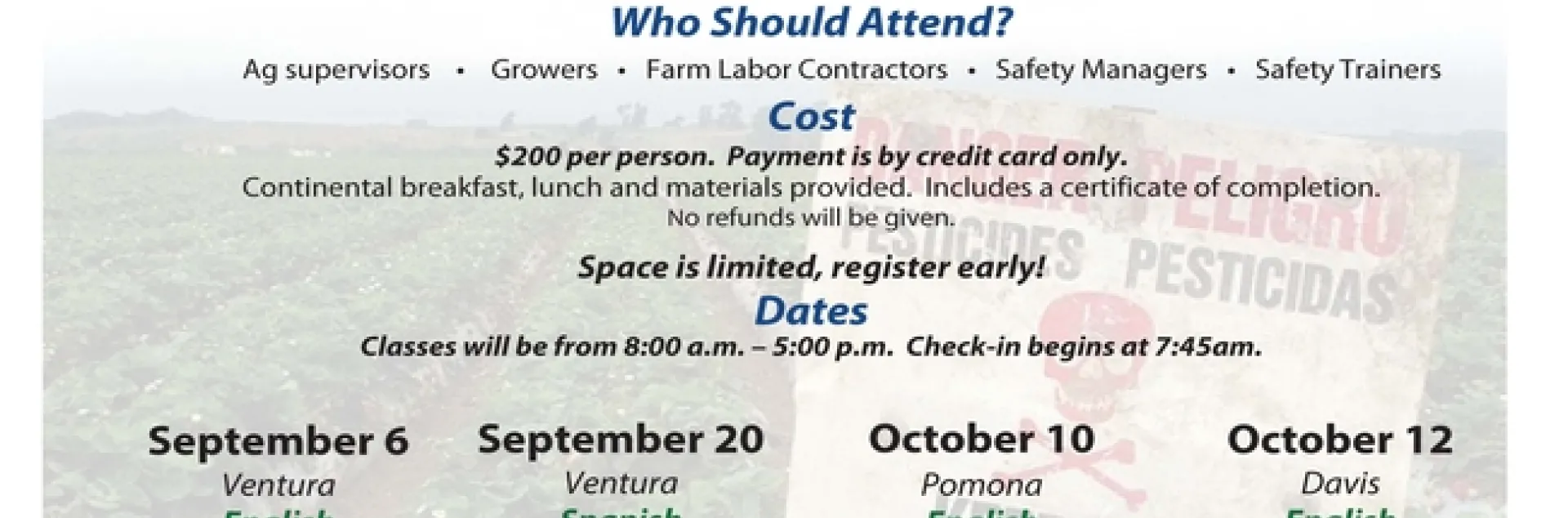 pesticide training Page 1