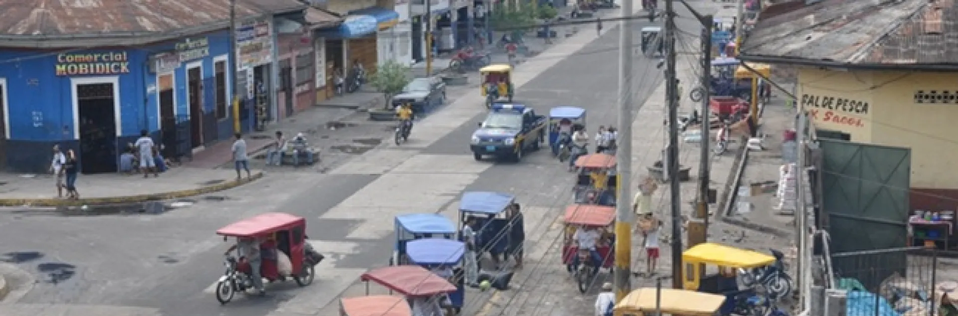 This is Iquitos, Peru, known as the "capital of the Peruvian Amazon." Scientists know it as a hot spot for dengue. (Photo courtesy of the Thomas Scott lab)