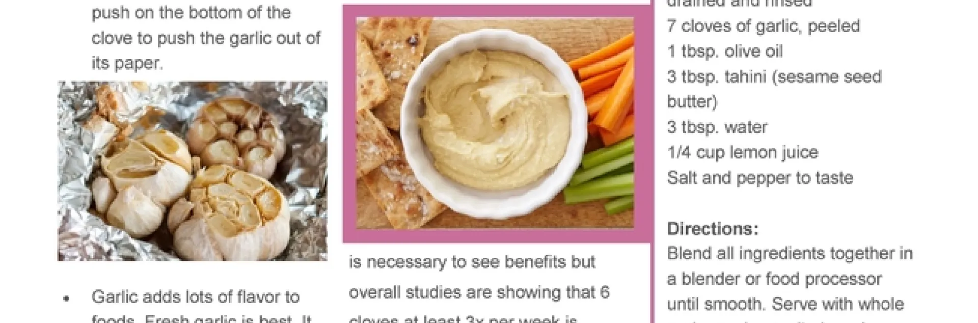 January 2018 - Veggies of the Month Page 1