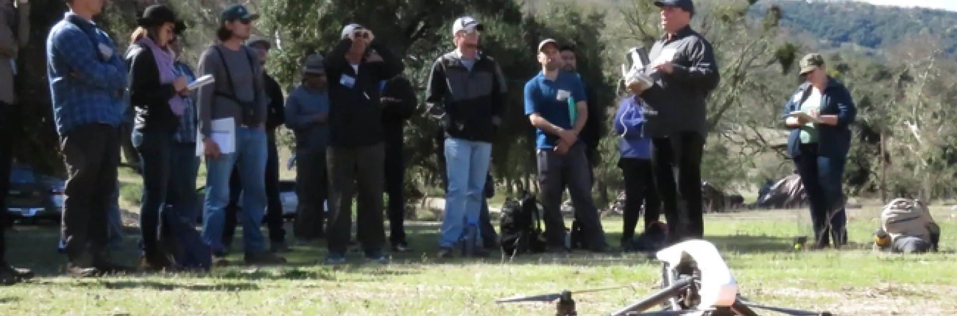 Sean Hogan, IGIS academic coordinator, gives instructions at drone camp.