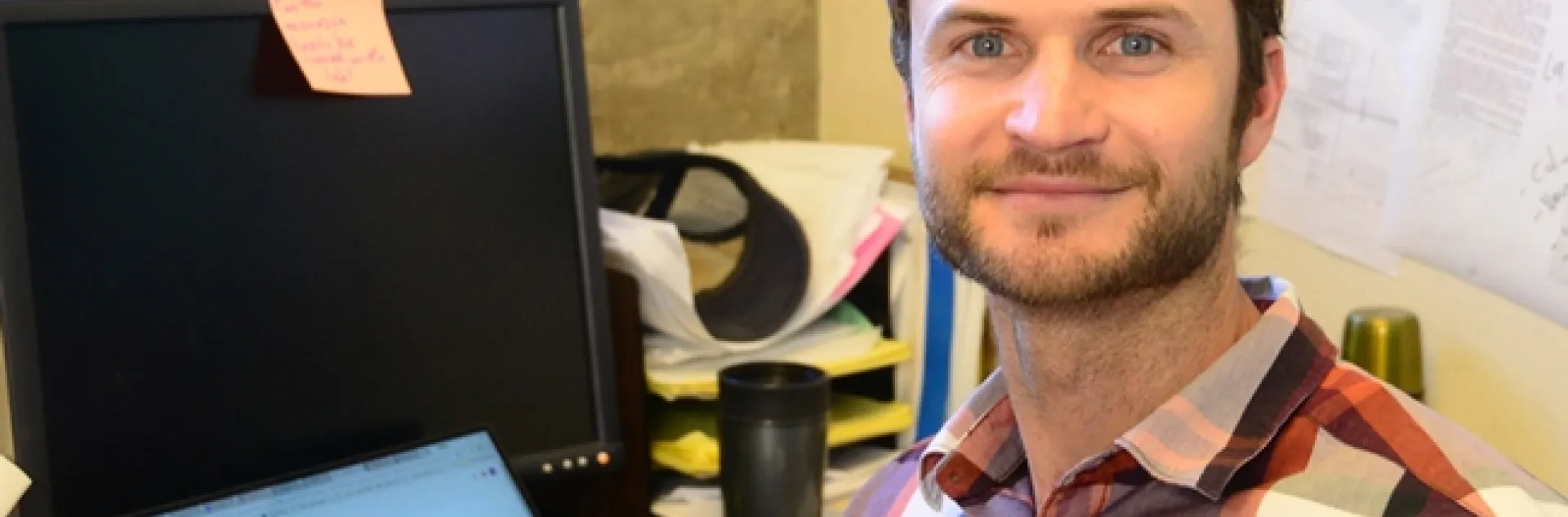 Ecologist Patrick Grof-Tisza, a postdoctoral fellow affiliated with the Richard "Rick" Karban lab, UC Davis Department of Entomology and Nematology, has received the Marie Skłodowska-Curie Postdoctoral Fellowship funded by the European Commission.(Photo by Kathy Keatley Garvey)