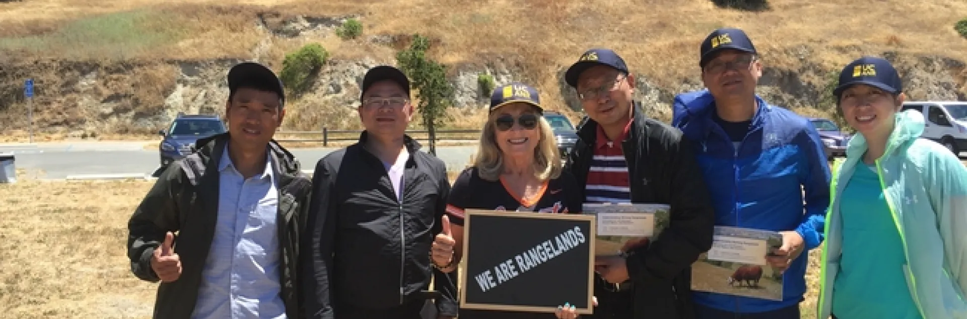 Delegates with Dr Stephanie Larson at Taylor Mountain, Sonoma County Regional Park