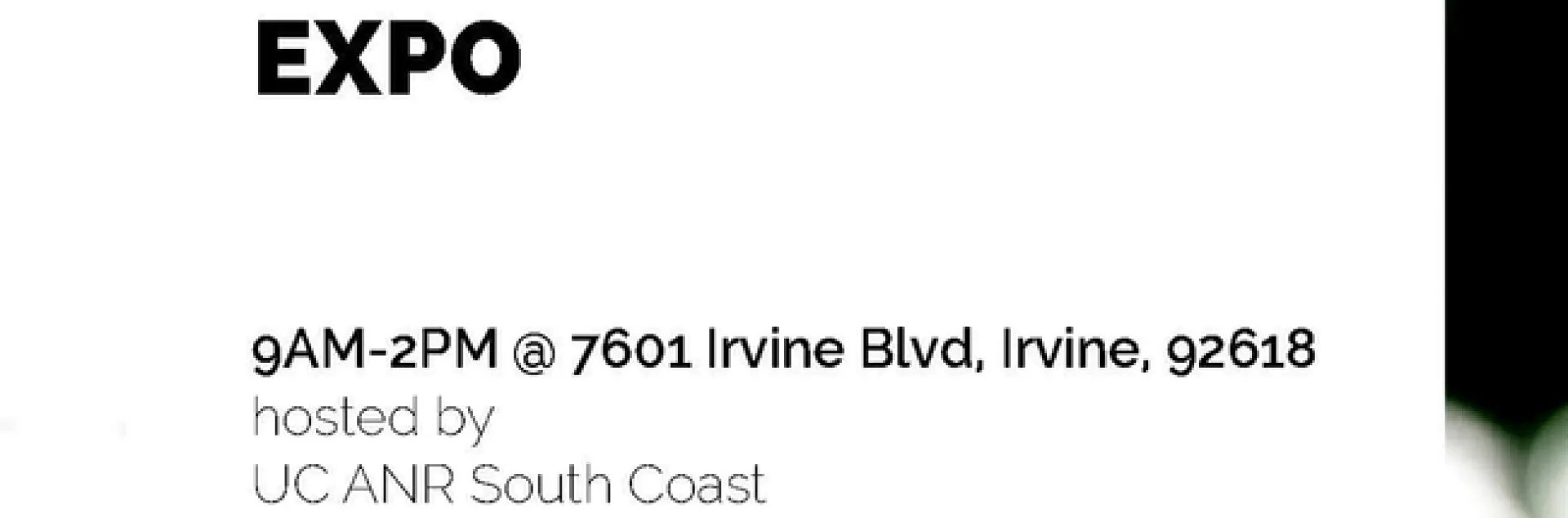Save the Date - Urban Landscape and Garden Education Expo on September 29, 2018