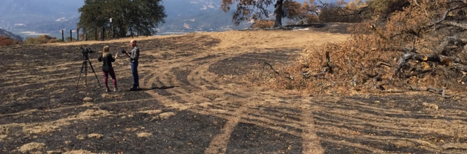 Sara Stinson of KRON4 News interviewed John Bailey about the impact of the River Fire on UC Hopland REC.