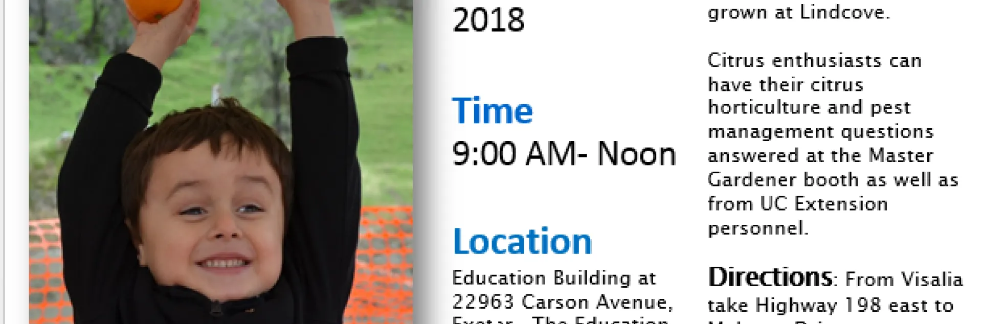 lindcove fruit tasting