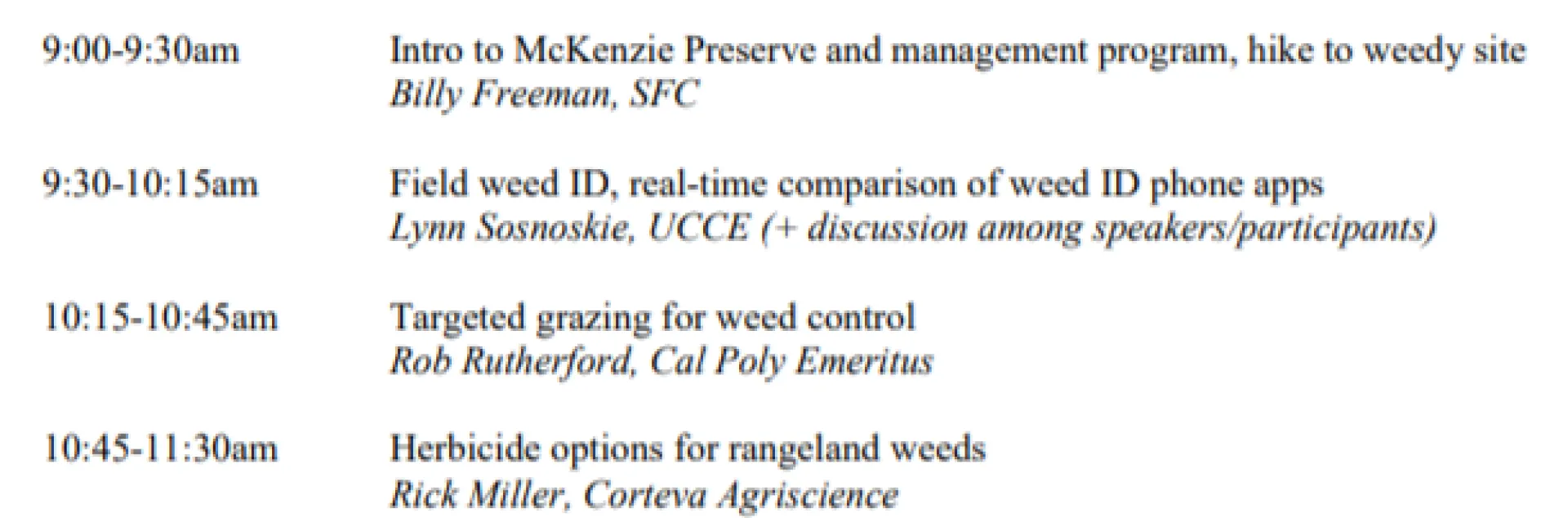 May 11 Rangeland Meeting
