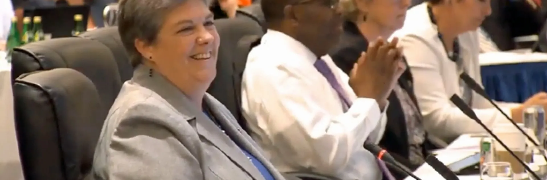VP Glenda Humiston enjoyed hearing regents compliment UC ANR during the UC Board of Regents meeting July 18.