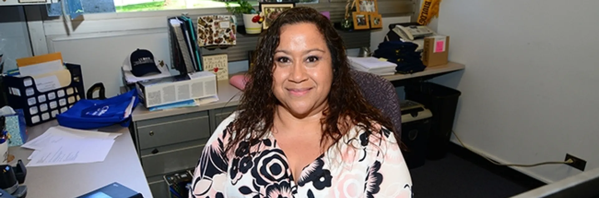 Elvira Galvan Hack, academic advisor for the undergraduate major, animal biology. (Photo by Kathy Keatley Garvey)