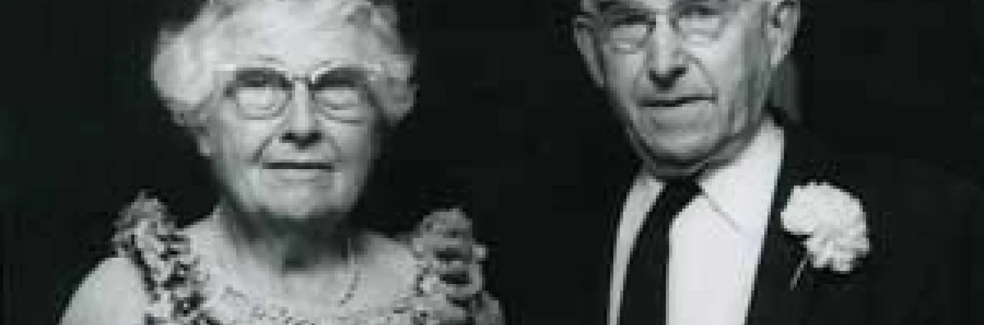 Tracy and Ruth Storer, photographed on Tracy's 80th birthday in 1968. The Storer Lectureship memorializes them.