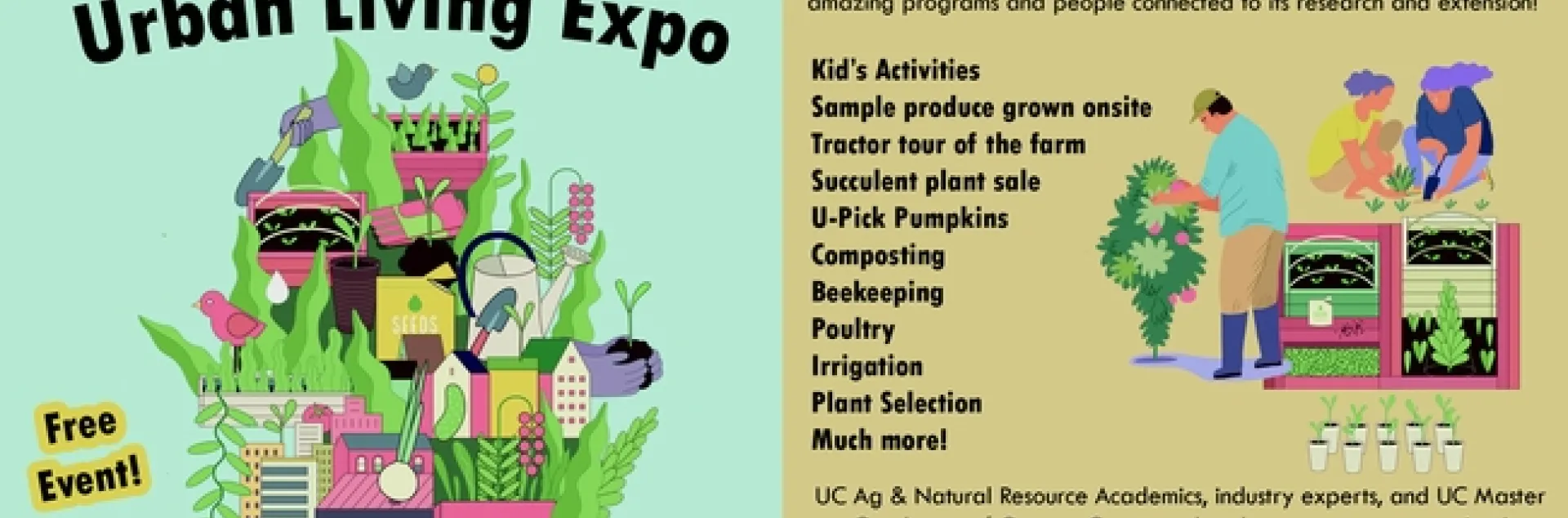 Urban Living Education Expo Flyer Sept. 28 9am to 2pm