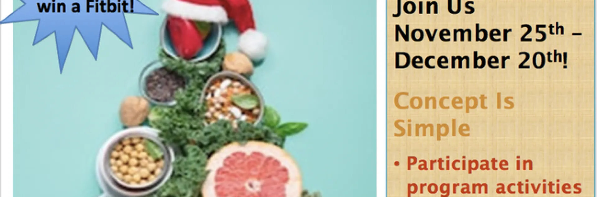 Healthy holidays challenge