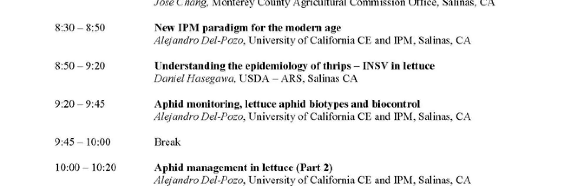 Entomology Seminar 2019 AGENDA vFIN