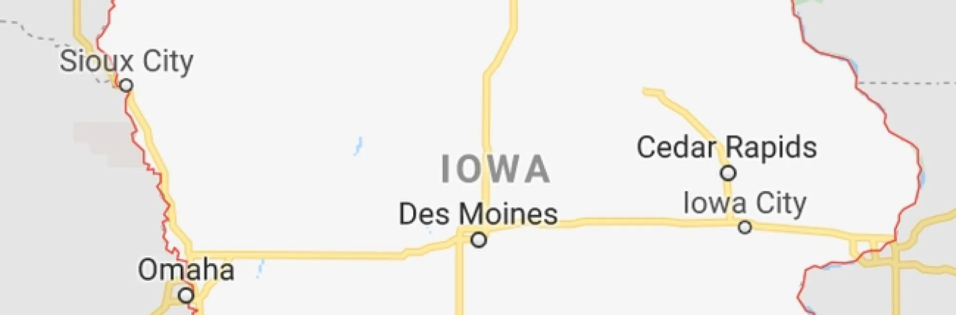 Map of Iowa
