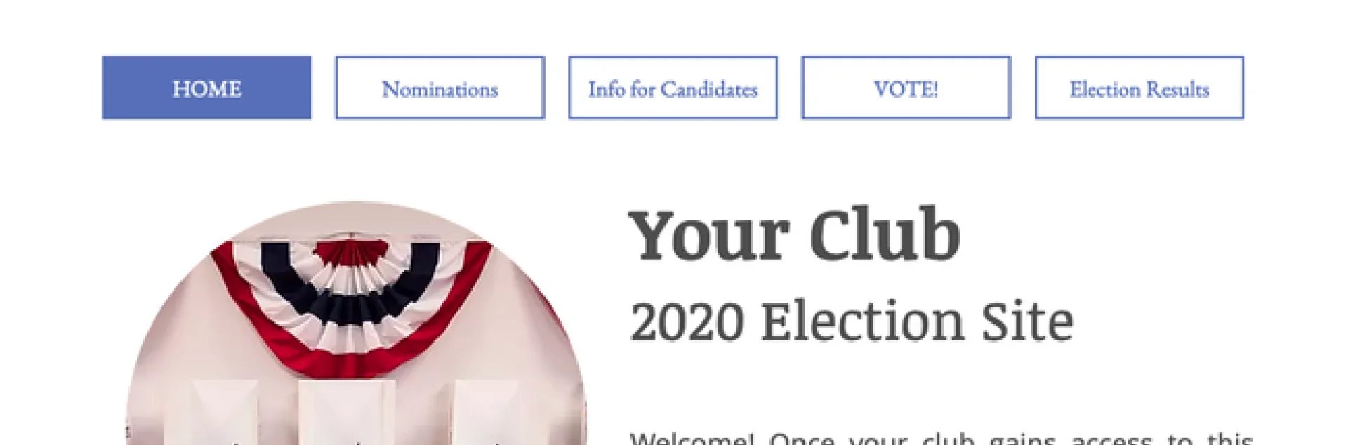The 4-H Election Project homepage