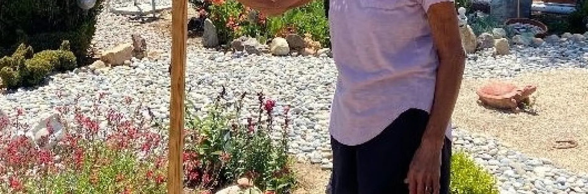 Master Gardener Esther Martinez in Her Pollinator Garden