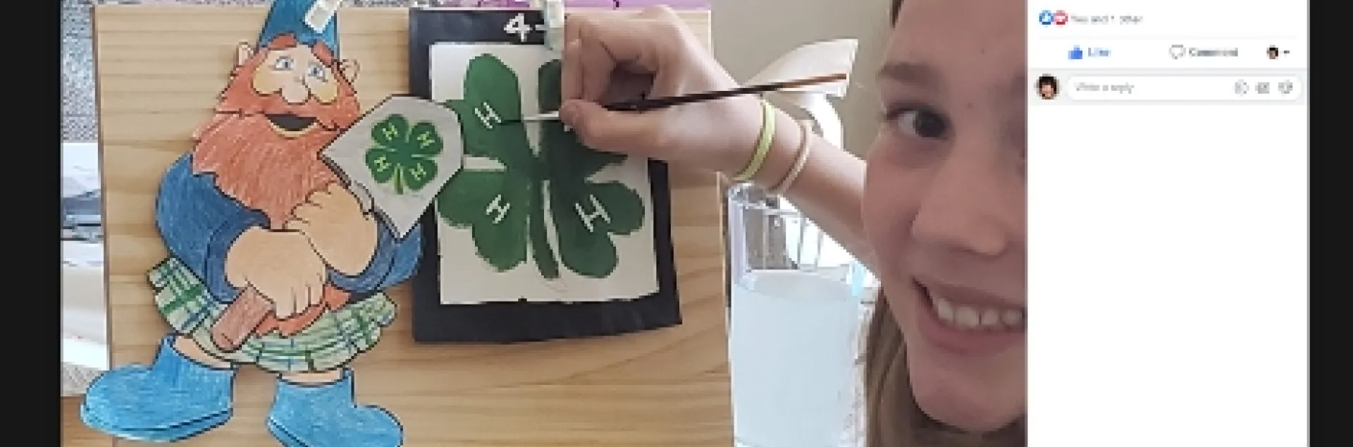 Ventura 4-H added the luck of the 4-H clover to Happy McGivins for Big Dig Day donations.