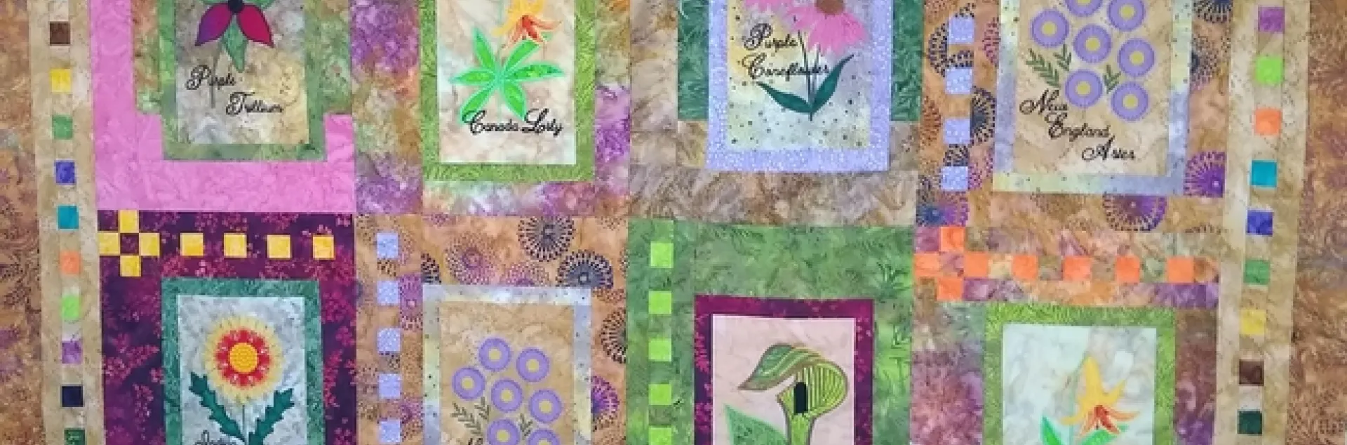 Quilt for the Master Gardener auction
