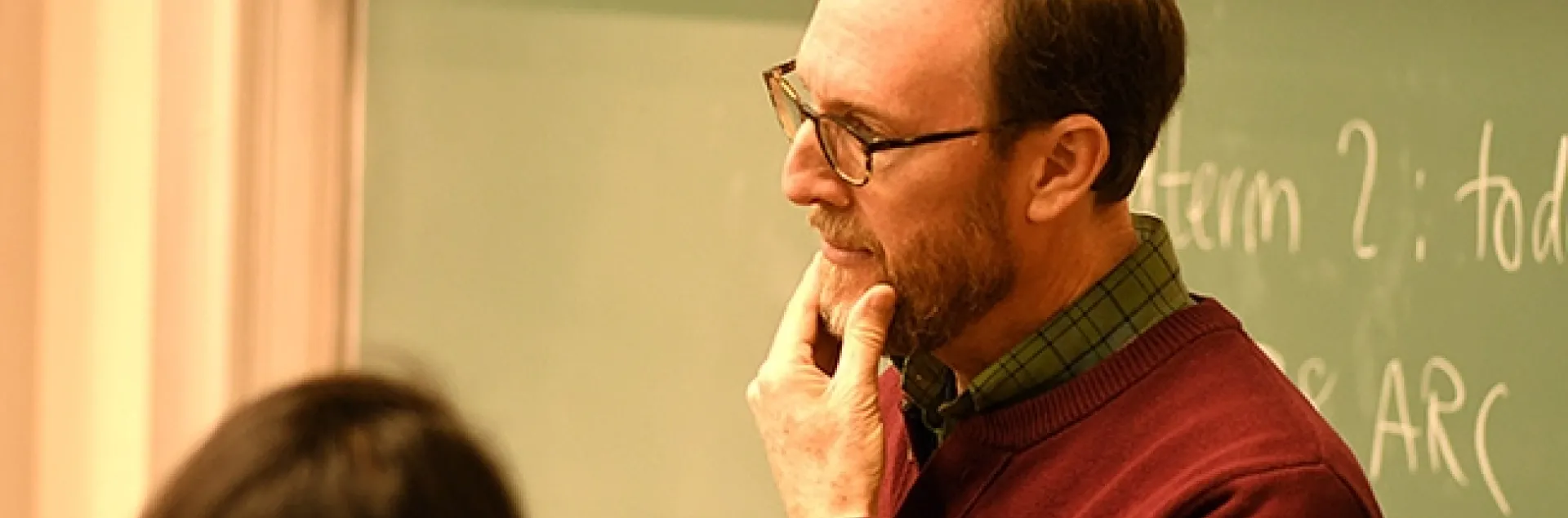 Highly honored for his teaching and mentoring, UC Davis Distinguished Professor Jay Rosenheim engages students in a February 2018 class. (Photo by Kathy Keatley Garvey)