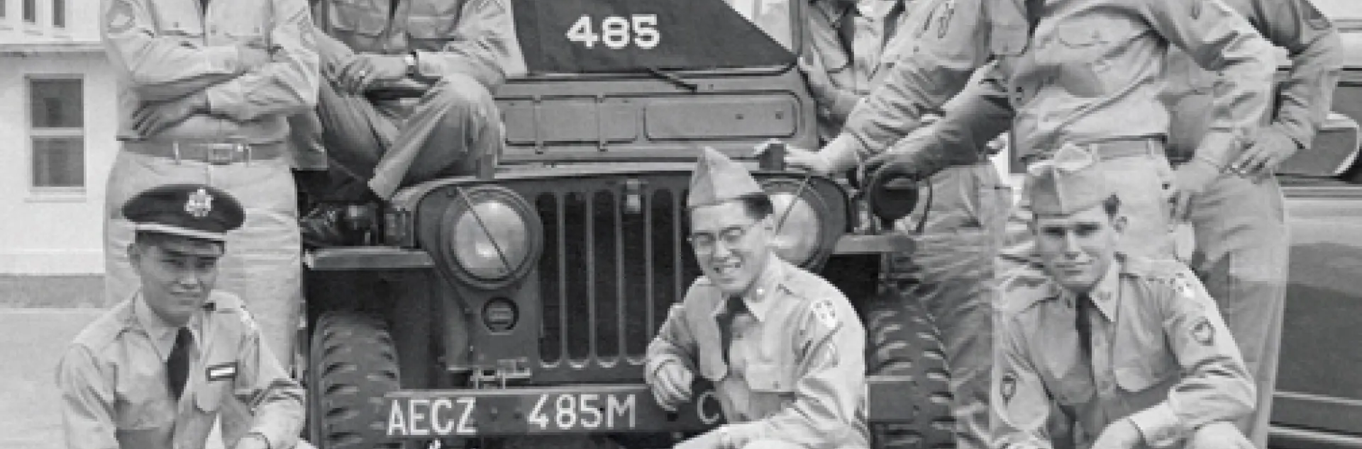 Lt. Robert Washino (front left) served as a medical entomologist in the Korean War, seeing duty with the U.S. Army Medical Service Corps from 1956 to 1958.