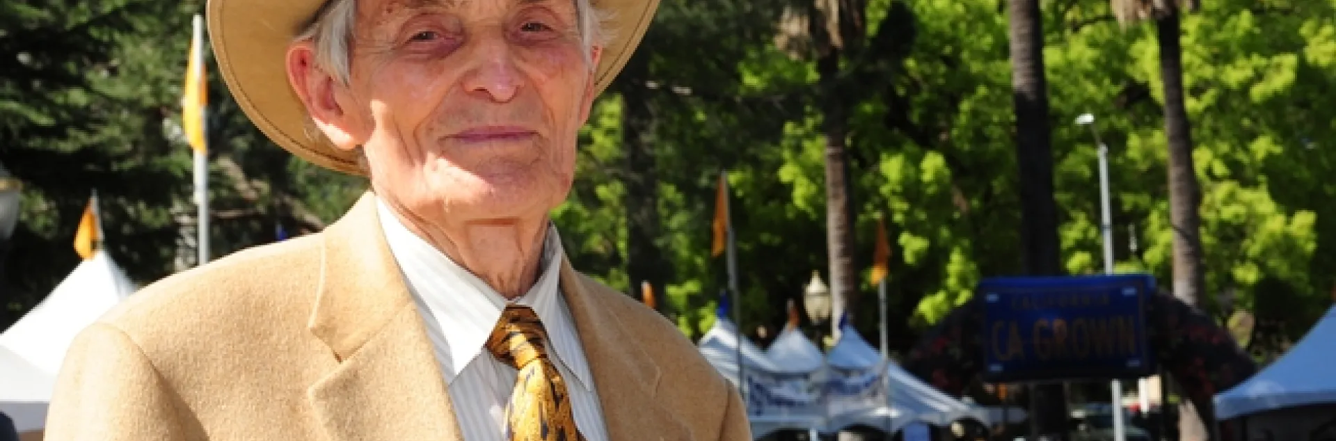 Richard Rominger at Ag Day at the Capitol. Photo by Kathy Keatley Garvey