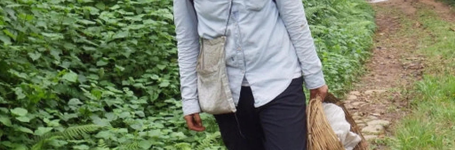 Estelí Jiménez-Soto, who will present a UC Davis virtual seminar, is shown here doing field research.