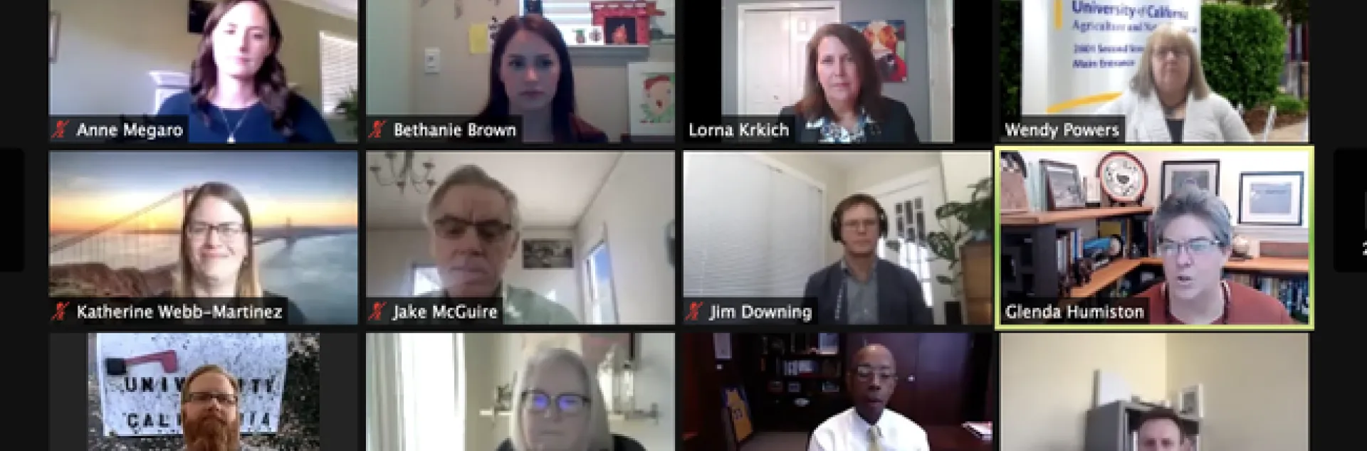 President Drake listens as UC ANR’s strategic planning team presented new 2020-2025 Strategic Plan and the 2020-2025 REC Strategic Framework.