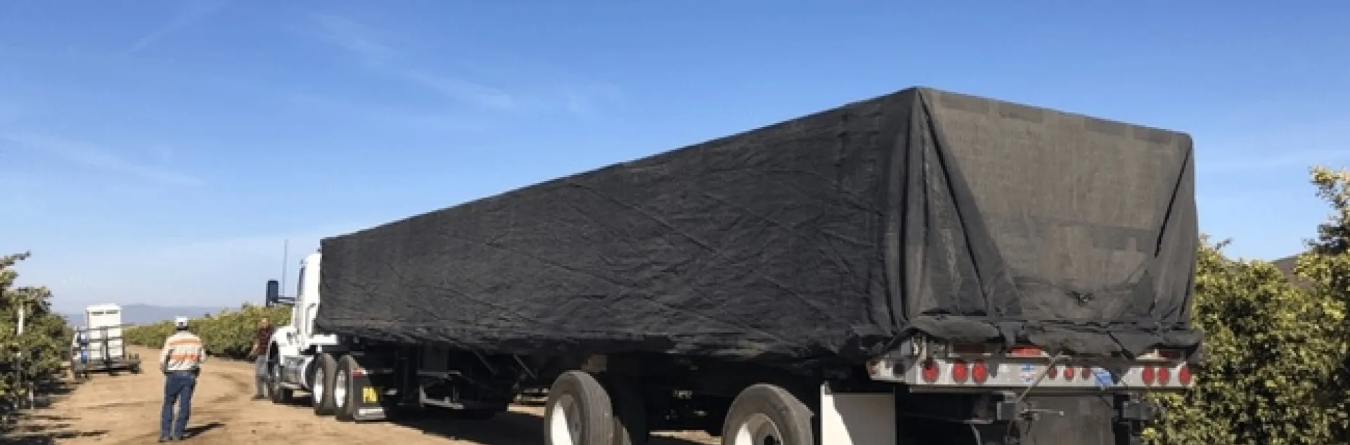 tarped truck