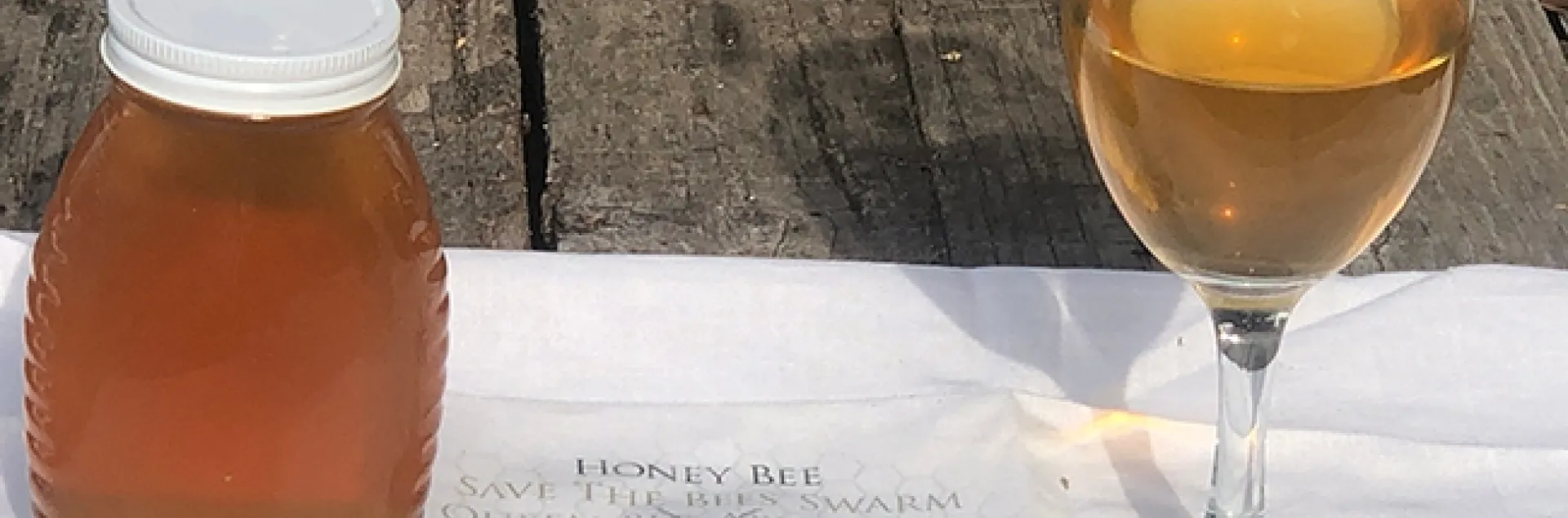 Participants in the California Master Beekeeper Program's online introduction to mead will learn about honey and mead. (Photo by Kathy Keatley Garvey)