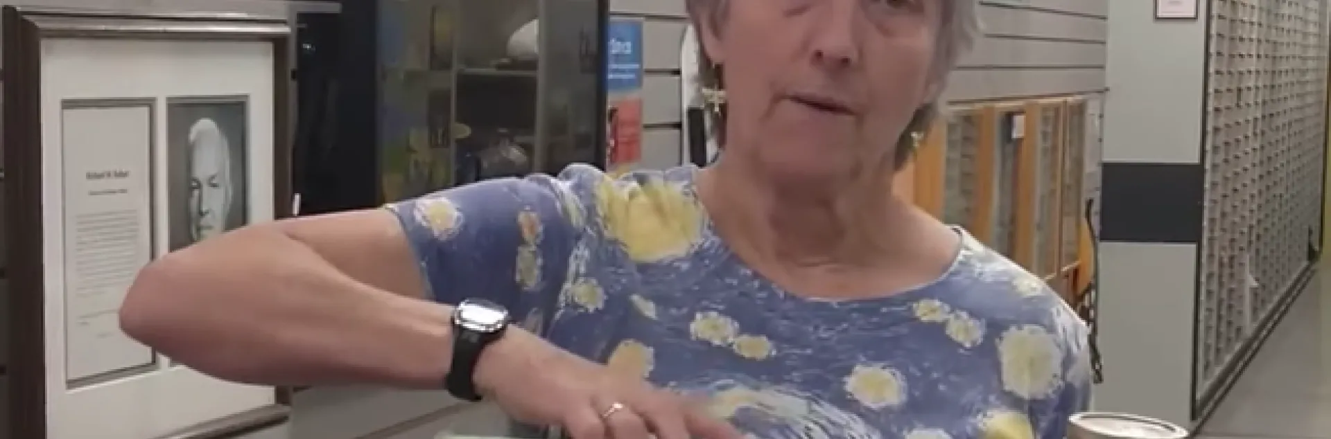 UC Davis professor Lynn Kimsey, director of the Bohart Museum of Entomology, shows how flour and cereal should be stored. (Screen shot from her presentation on YouTube.)