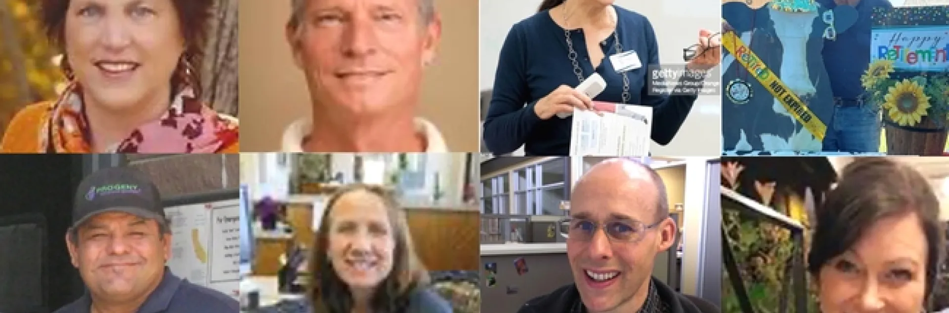 From left to right, starting at top left: Rosemary Carter, Melanie Caruso, Cheryl Fraser, Chutima Ganthavorn, Emily LaRue, Scott Parker, Hilda Perez, Armando Silva, Merf Solorio, Nancy Starr, Will Suckow, Mary Vlandis and Jeannette Warnert.