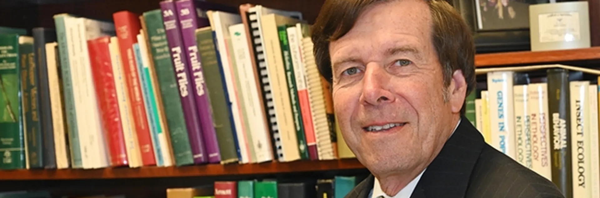 Frank Zalom, UC Davis distinguished professor and a past president of the Entomological Society of America, is a newly elected Honorary Member of the Entomological Society of America, the highest honor afforded an ESA member. (Photo by Kathy Keatley Garvey)