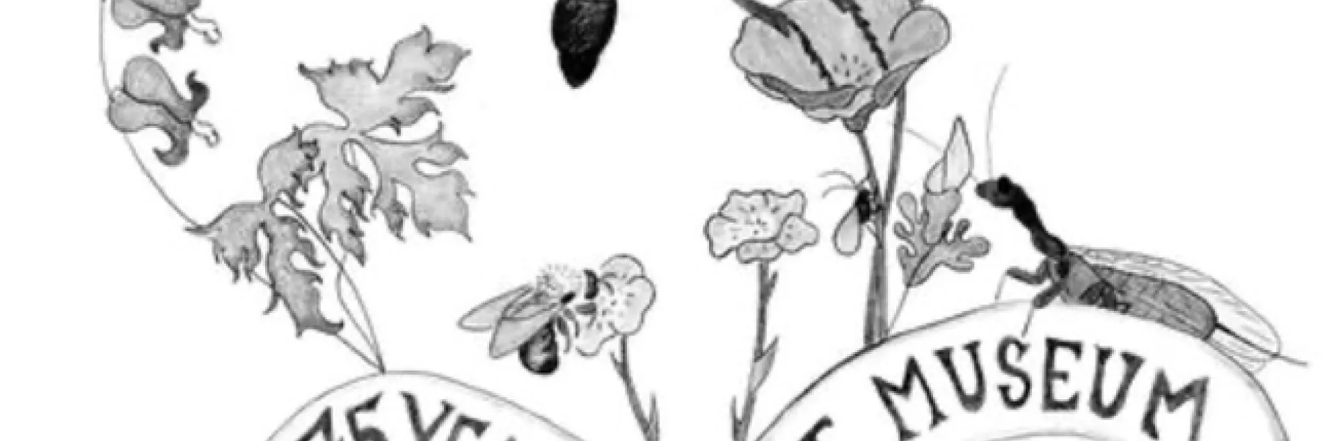 Art work by Christine Melvin, an associate at the Bohart Museum of Entomology. Can you identify the flora and fauna?