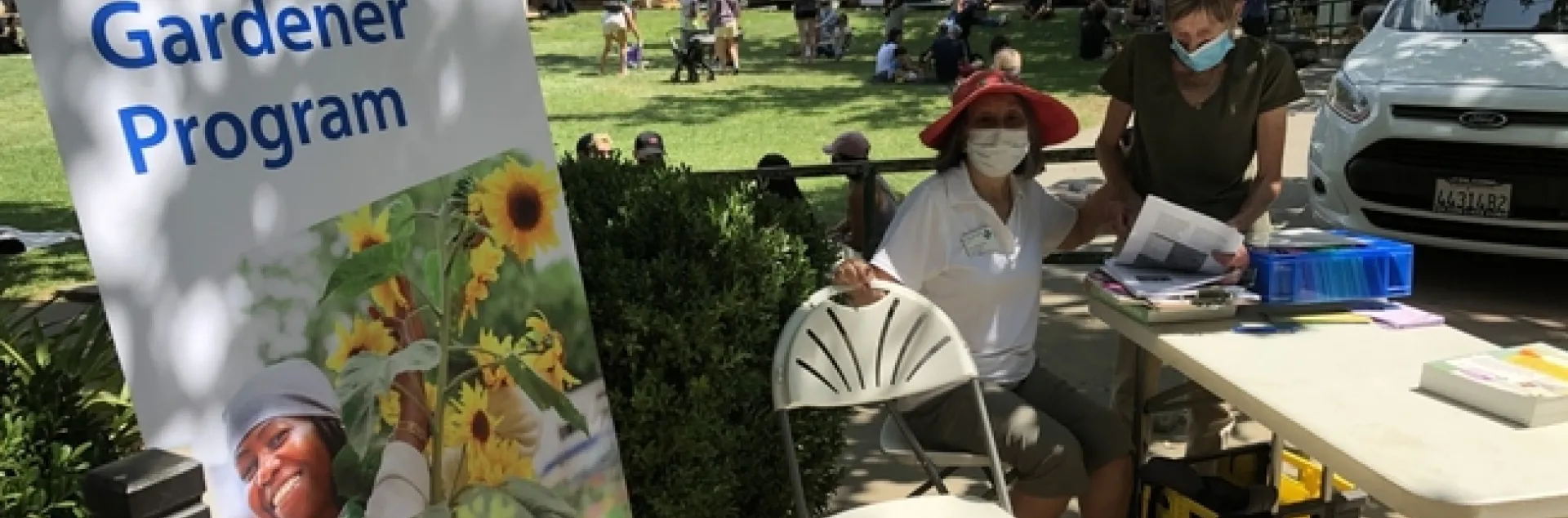 ruth shimomura and merle clarke at davis fm 2021