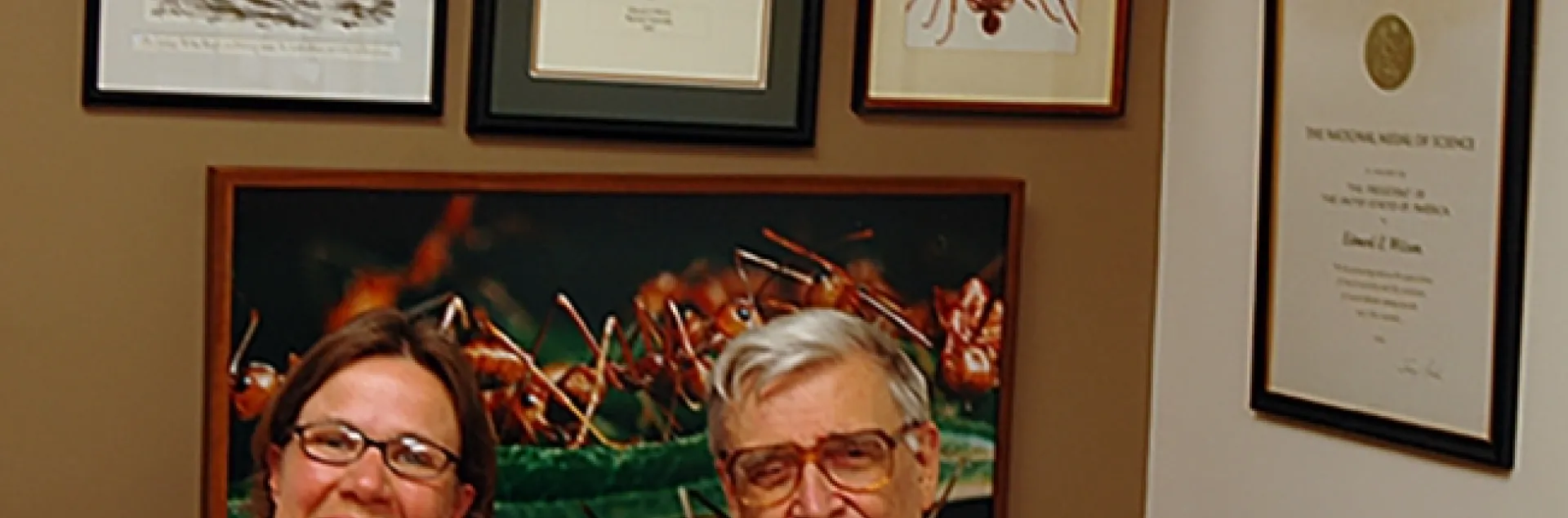 Former UC Davis graduate student Fran Keller, now a professor at Folsom Lake College, met E. O. Wilson in May of 2005. She interviewed him for a presentation at the 2005 Entomological Society of America meeting.