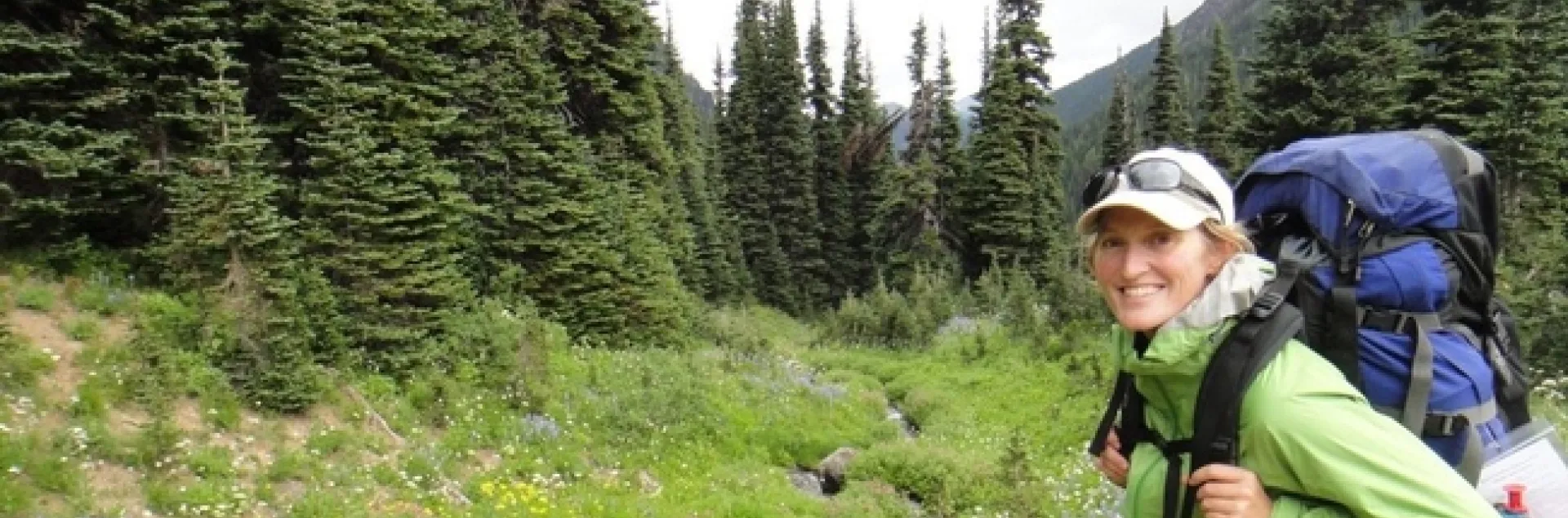 Erica Henry in the field. She is a postdoctoral scholar at Washington State University.