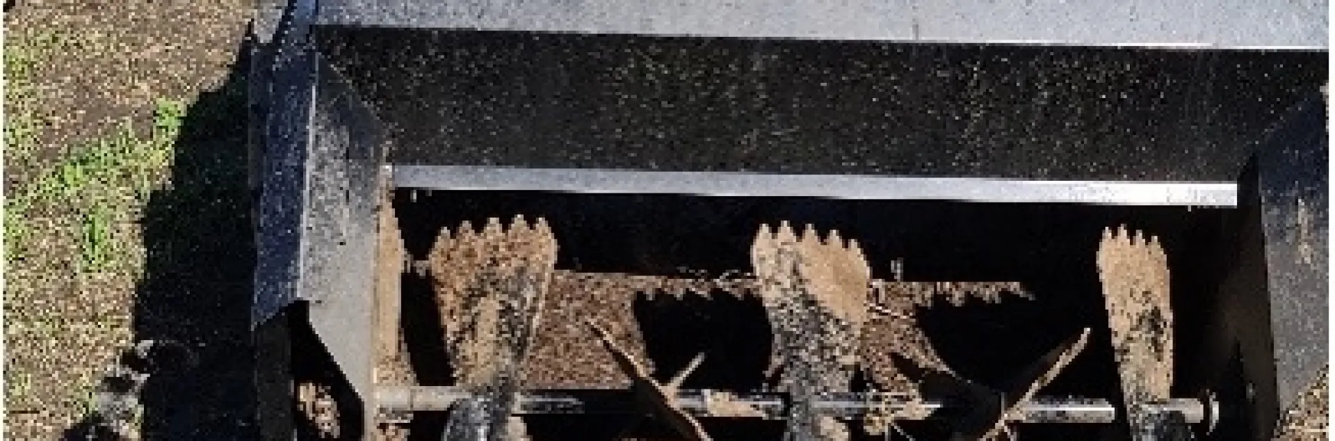 Figure 1: Portable compost Spreader used to spread compost on the farm