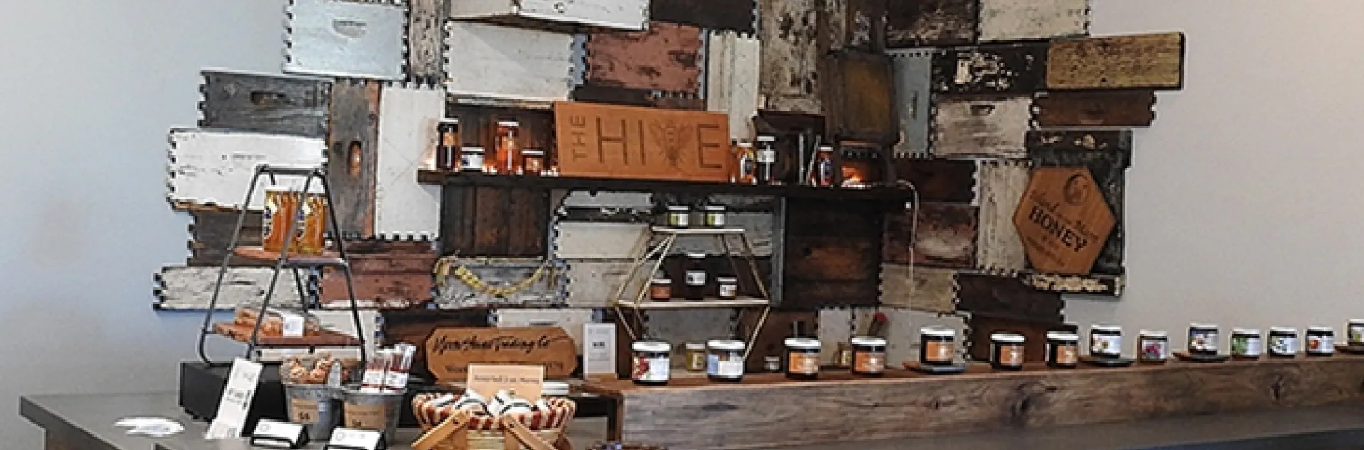 These are Ishai Zeldner's bee boxes in The Hive, Woodland. (Photo by Kathy Keatley Garvey)