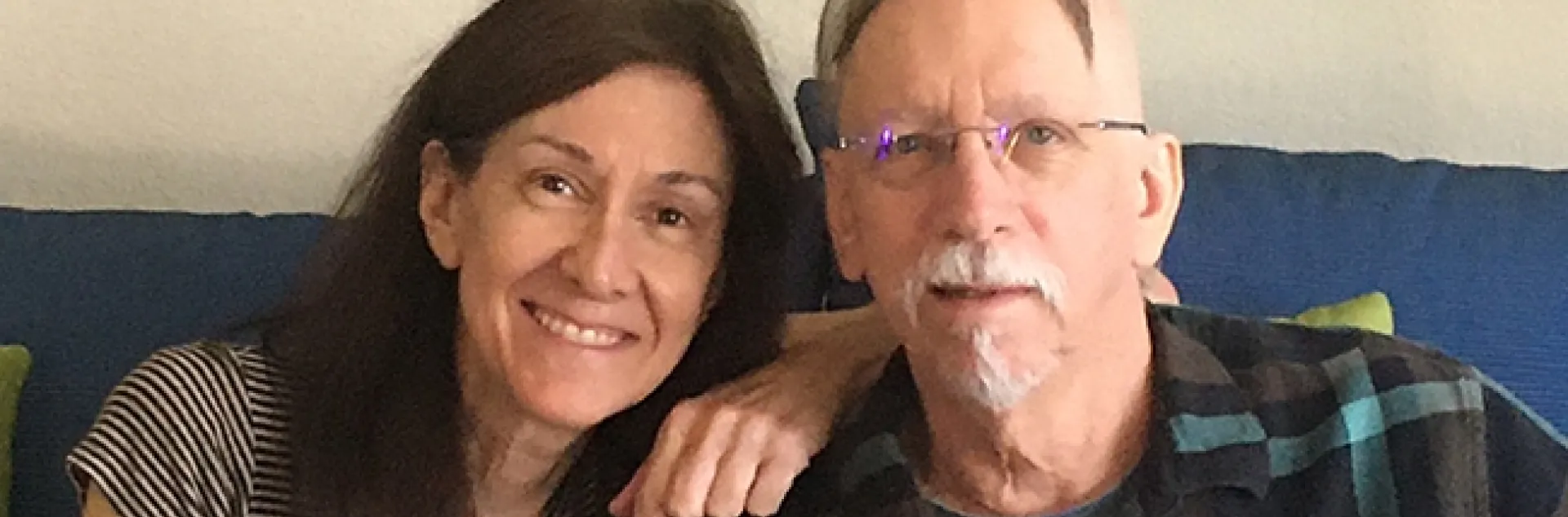 Michael Denison and his wife, Grace Bedoian. He retired as a distinguished emeritus professor in 2018, and she as a UC Davis Superfund Research Program administrator in 2014. This image was taken in 2021.