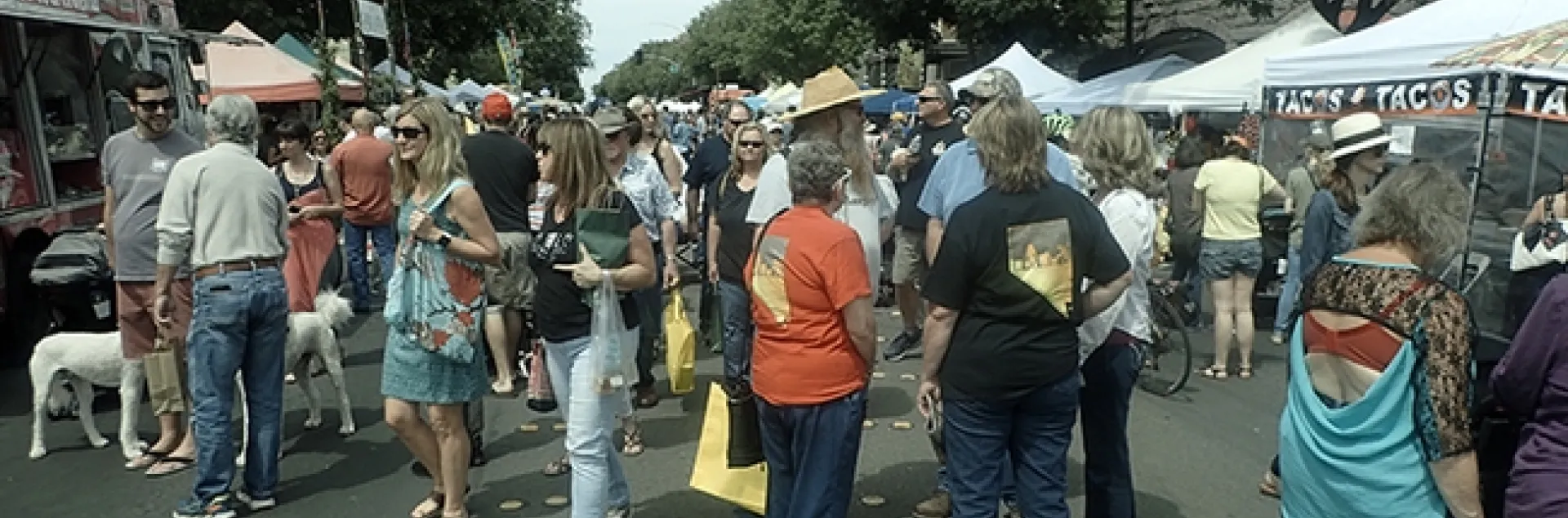 Thousands attend the annual California Honey Festival, launched in 2017. This image is from the 2018 festival. (Photo by Kathy Keatley Garvey)