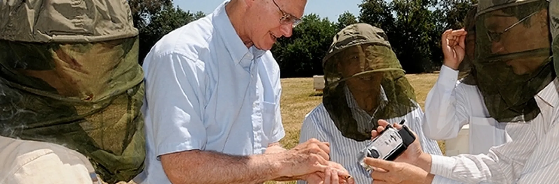 Eric Mussen worked with beekeepers and many other people who were interested in bees. Photo by Kathy Keatley Garvey
