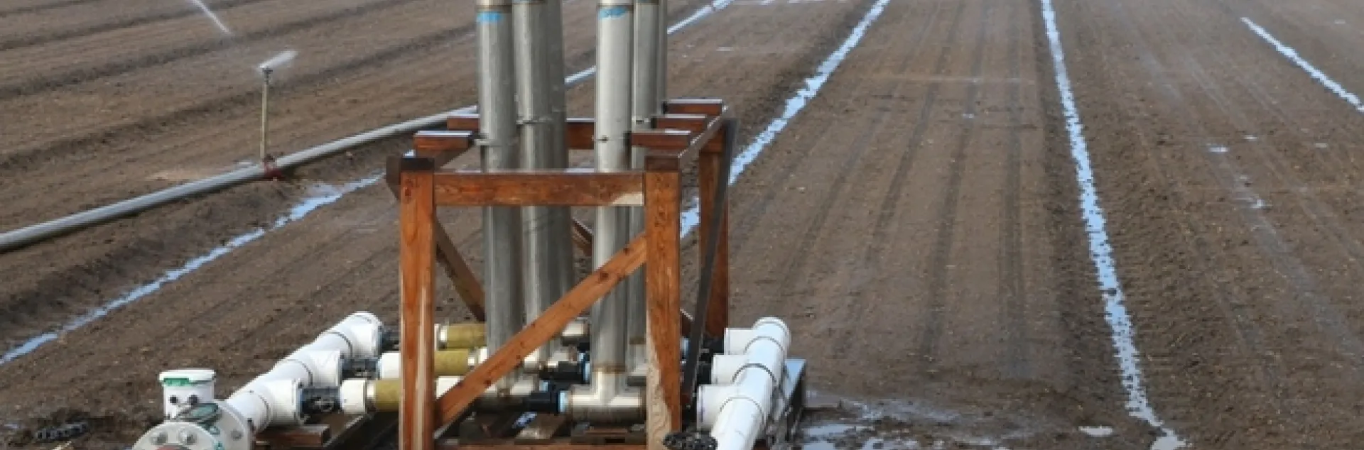 Field trials evaluated a prototype PAM applicator in sprinkler irrigated lettuce