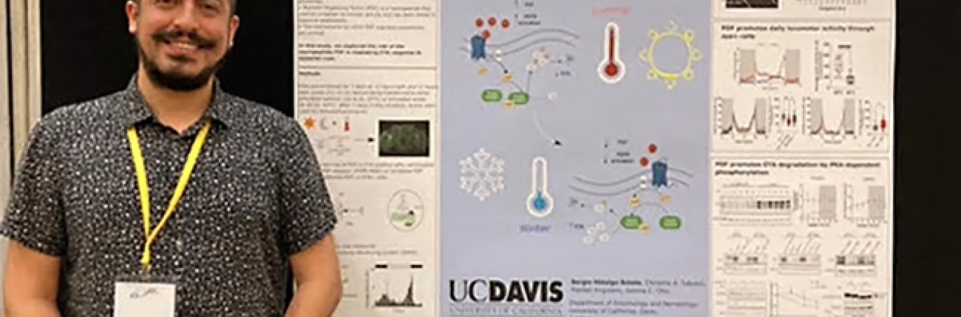 Sergio Hidalgo Sotelo received a merit award for his presentation at the 2022 Society for Research on Biological Rhythms (SRBR) Biennial Conference in Amelia Island, Florida.