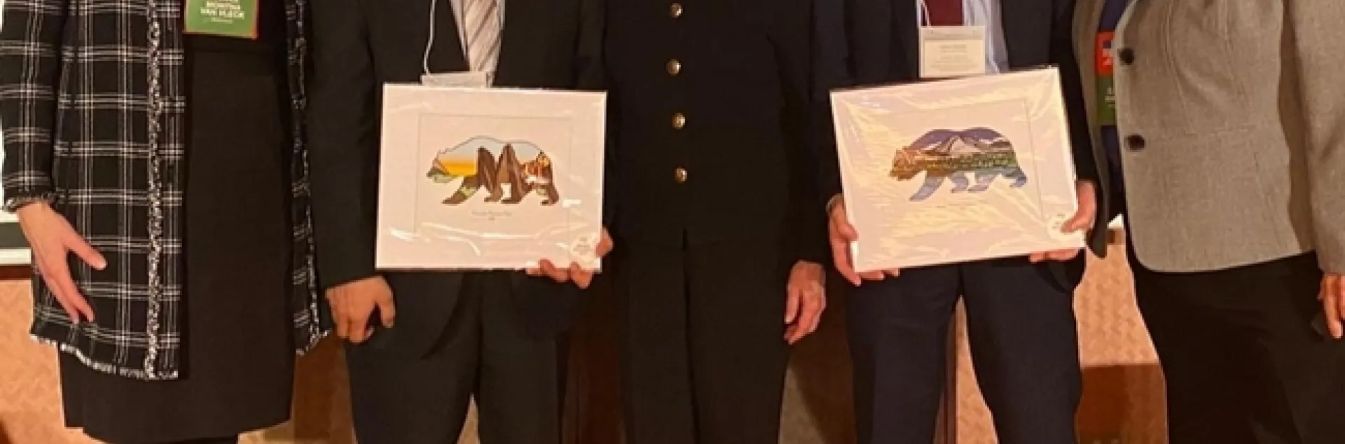 Panelists in the climate discussion included, from left, Nicole Van Vleck of the California Rice Commission, Shori Yamamato of NARO, Karen Ross, Satoru Harada of Yamanashi Prefecture and Glenda Humiston. Photo courtesy of CDFA