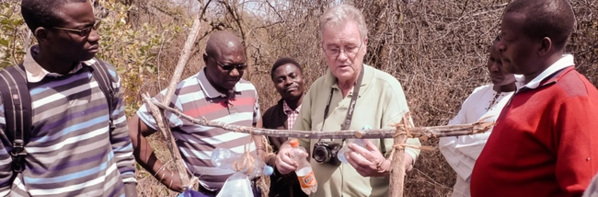 John Hargrove in South Africa providing expertise on the tsetse fly. (Photo by Pietro Ceccato of the SERVIR Applied Sciences Team)
